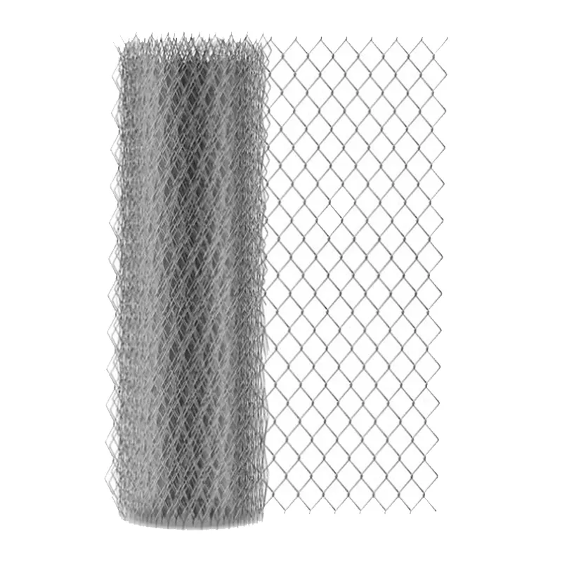 Premium Quality Galvanized 25 Feet Long PVC Coated Chain Link Fencing Mesh Wire (Grey)