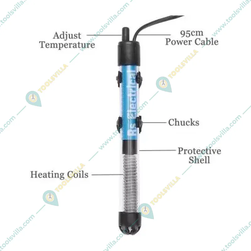 RS 25 watt Hang-on Immersion Aquarium Heater with Auto Indication Light