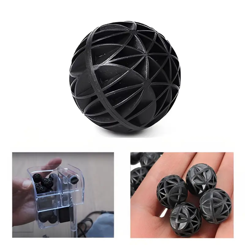 26 mm Bio-Balls for Aquarium Filter with Filtration Media Bio-Chemical Sponge (100 pcs) 