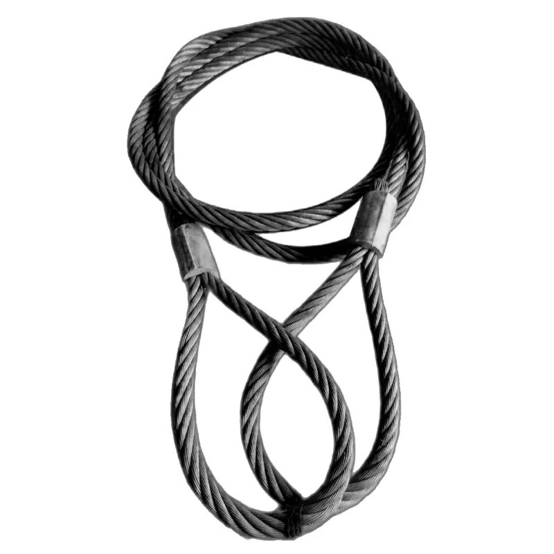 National 26 mm 11 Meter Wire Rope Sling,6x36 IWRC, Single Leg For Lifting, Rigging, and Material Handling