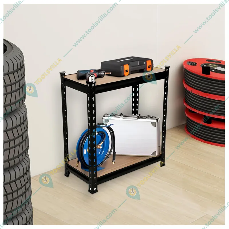 Keepwell 27 x 24 x 12 Inch 2 wooden Shelf  Boltless  Multipurpose Storage  Rack