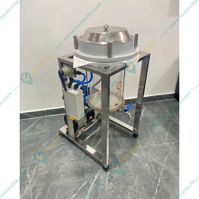 Gorek Commercial Vacuum Oil Filter/Expeller Machine 2HP, 20-25 kg/hr Filtration Capacity with 1 Year Warranty 