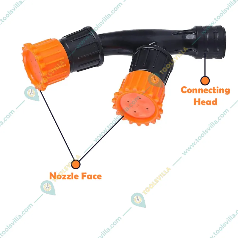 Premium Quality 2 Face Nozzle with 4 Holes for Battery Sprayer(Pack-3 pieces)