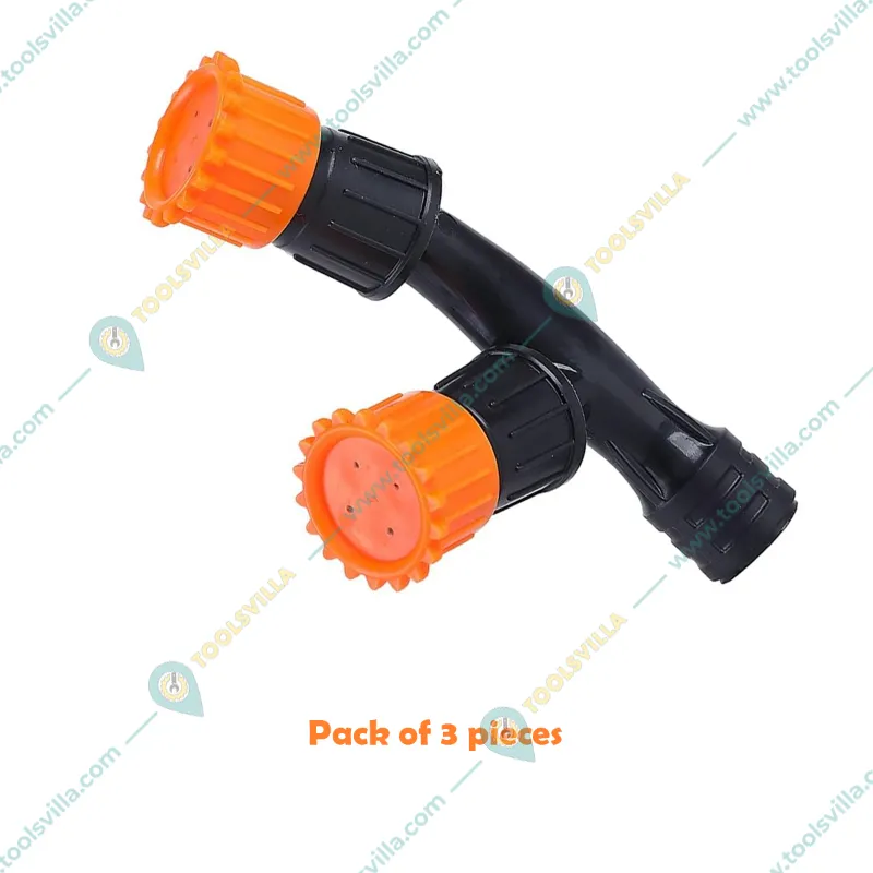 Premium Quality 2 Face Nozzle with 4 Holes for Battery Sprayer(Pack-3 pieces)