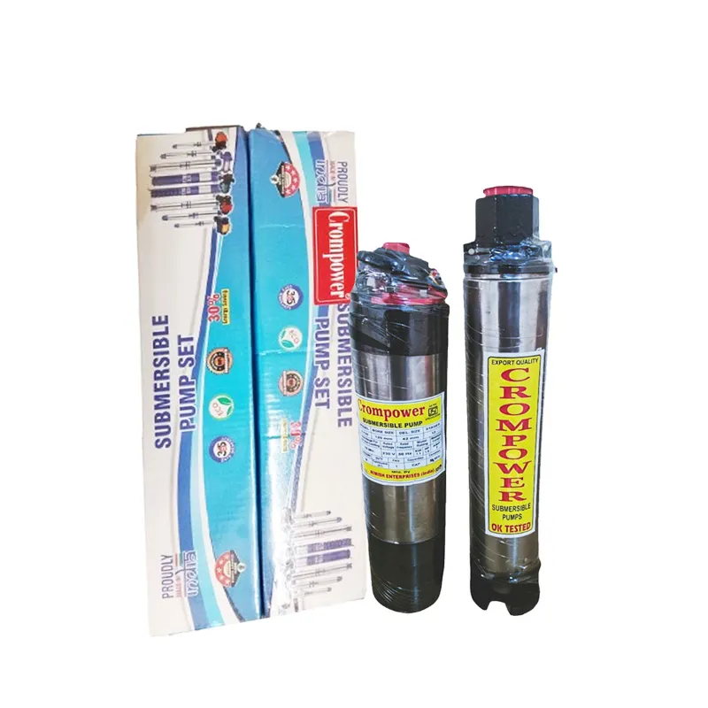 Crompower 2 Hp 15 Stage (V4) Single Phase Oil Cooled Borewell Submersible Pump - 1 Year Warranty