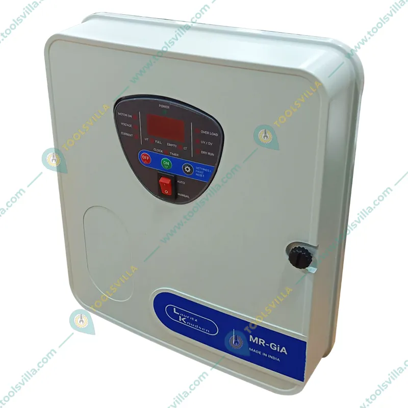 L&T 2Hp 1Phase Auto Digital Panel With Water Level Controller for Submersible Pumps, 2x36μF Capacitor (CS91334NEOF)