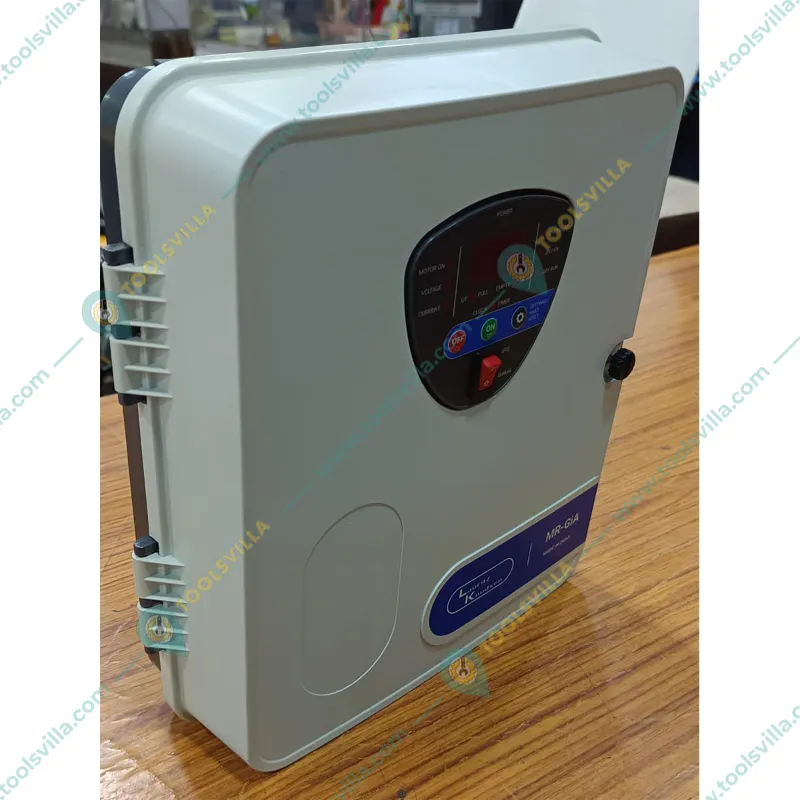 L&T 2Hp 1Phase Auto Digital Panel With Water Level Controller for Submersible Pumps, 2x36μF Capacitor (CS91334NEOF)