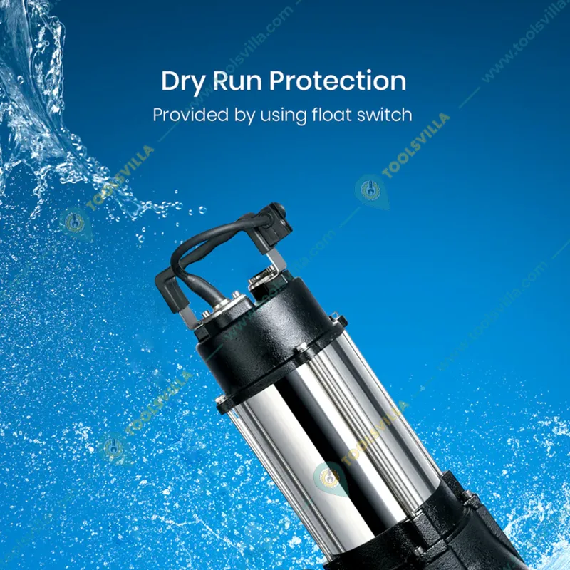 Crompton 2 HP Three Phase Sewage Submersible Pump, 49ft Max Head, 600 LPM Discharge (STPM22-15) - 1 Year Warranty