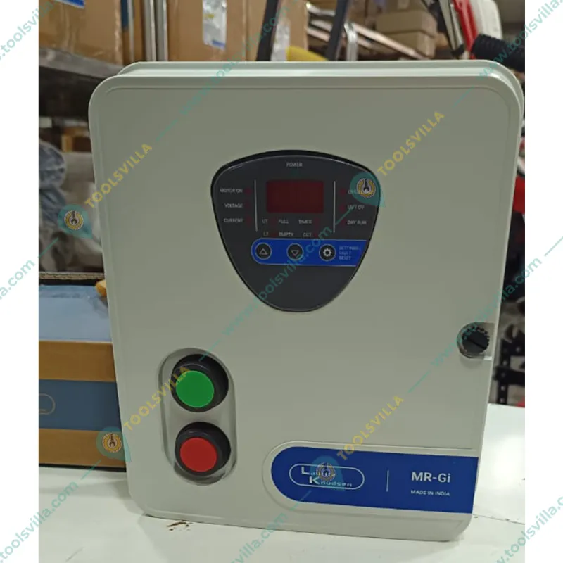 L&T 2Hp Single Phase Manual Digital Control Panel for Submersible Pumps, 2x36μF Running Capacitor (CS91324NEOF)