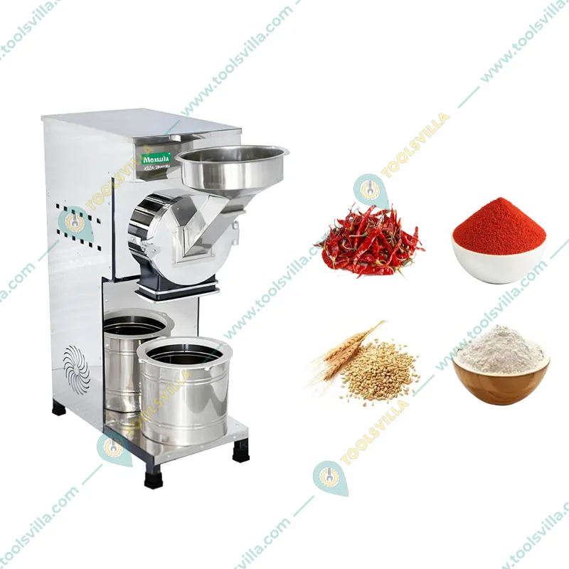 Maxwill 2 HP 2 in 1 Stainless Steel Atta Chakki/Pulverizer, 10-18 Kg/hr Output Capacity With 2 Years Warranty