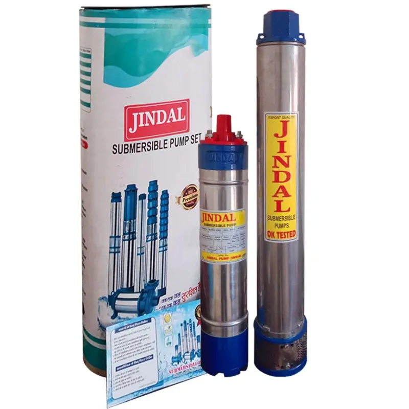 Jindal 2 Hp 15 Stage 150mm/6" Bore Single Phase Oil Cooled Borewell Submersible Pump - 1 Year Warranty