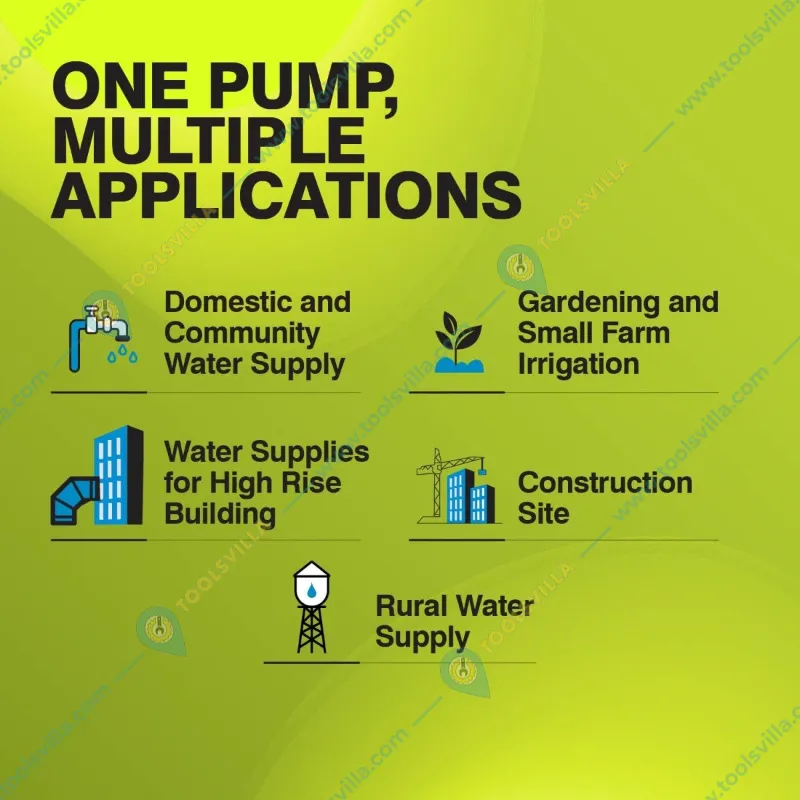 Kirloskar 2 HP 14 Stage 4 inch 3Phase Water Filled Borewell Submersible Pump, 371ft Head - 1 Year Warranty (KS4C-2014)