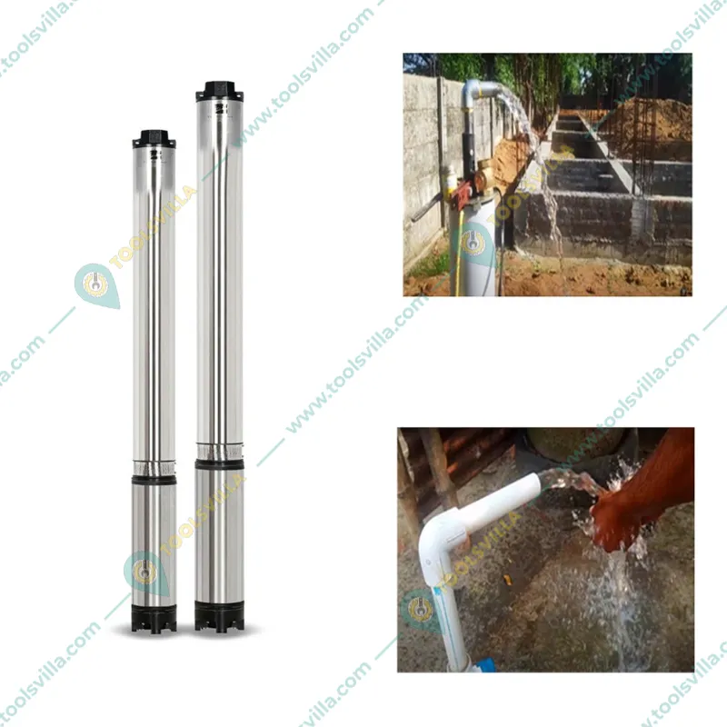Kirloskar 2 HP 14 Stage 4 inch 3Phase Water Filled Borewell Submersible Pump, 371ft Head - 1 Year Warranty (KS4C-2014)