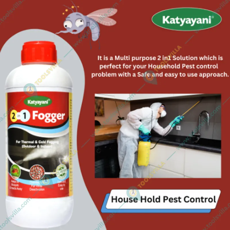 Katyayani 2 In 1 Fogger Insecticide and Disinfectant used for Cold Fogging & Thermal Fogging(Pack-1 liter)