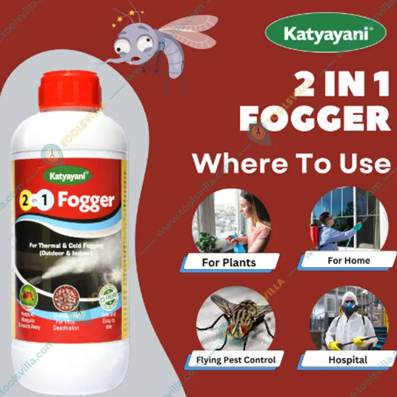 Katyayani 2 In 1 Fogger Insecticide and Disinfectant used for Cold Fogging & Thermal Fogging(Pack-1 liter)
