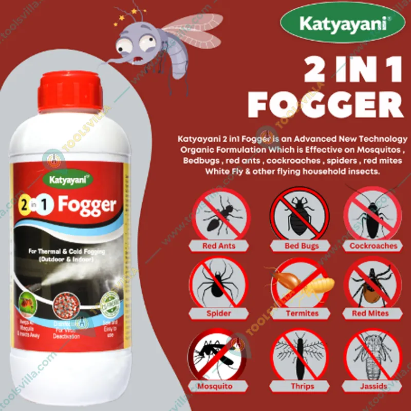 Katyayani 2 In 1 Fogger Insecticide and Disinfectant used for Cold Fogging & Thermal Fogging(Pack-1 liter)