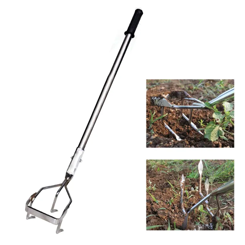 2 in 1 Culti-Weeder, Hand Weeder (Manual) with 5 Feet Mild Steel Handle for Agriculture use