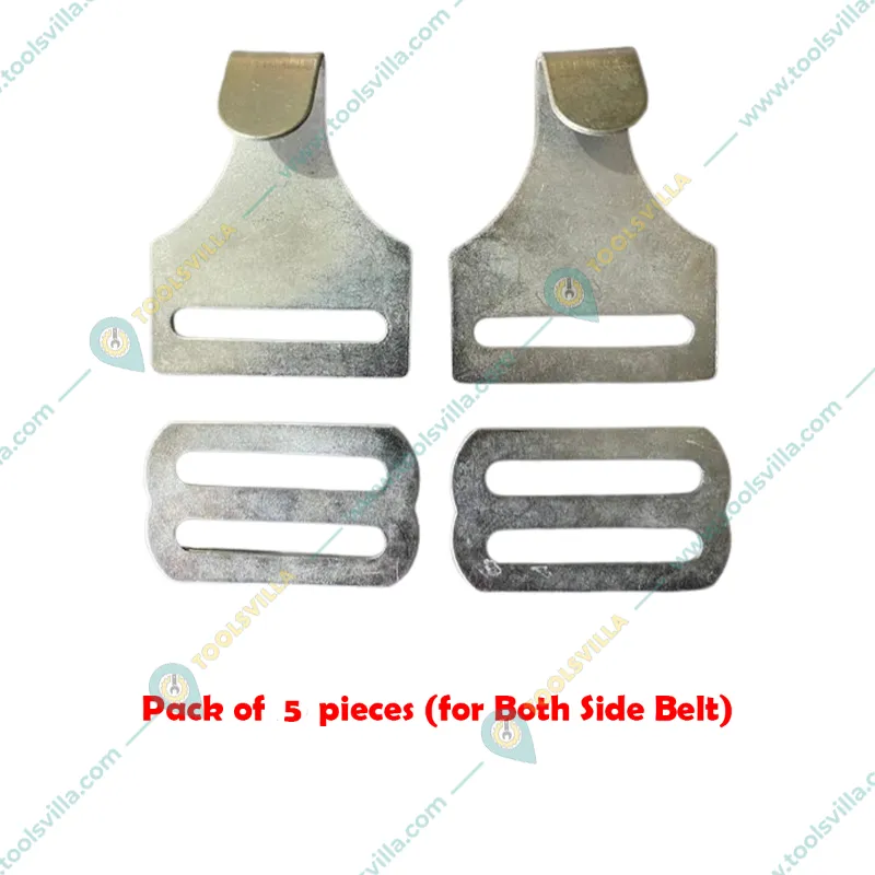 Heavy Duty 2 inch Mild Steel Buckle Set (Both Side Belt) for Battery Spayer(Pack-5 pieces)