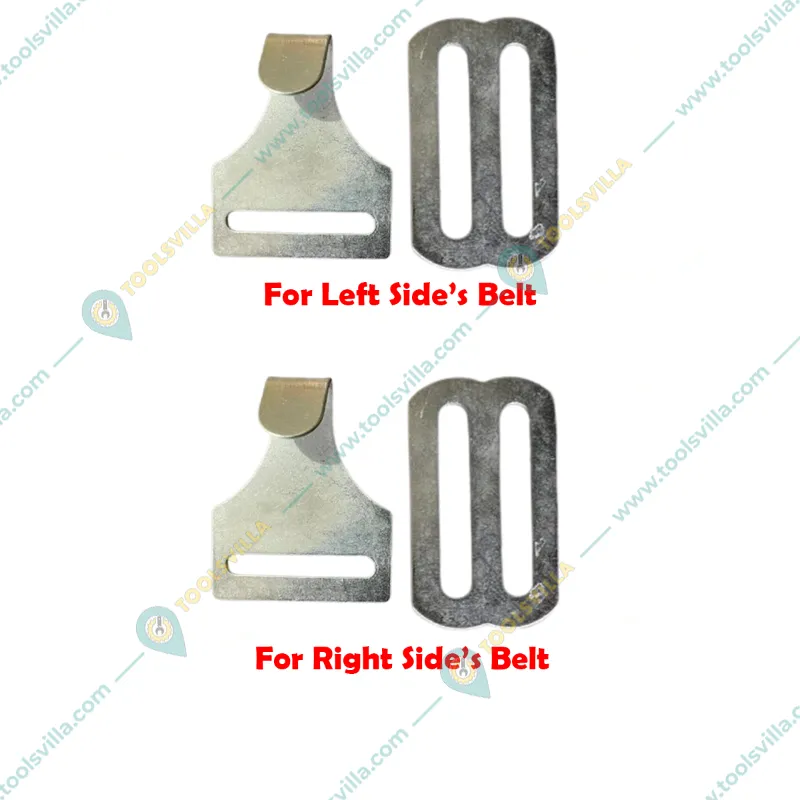 Heavy Duty 2 inch Mild Steel Buckle Set (Both Side Belt) for Battery Spayer(Pack-5 pieces)