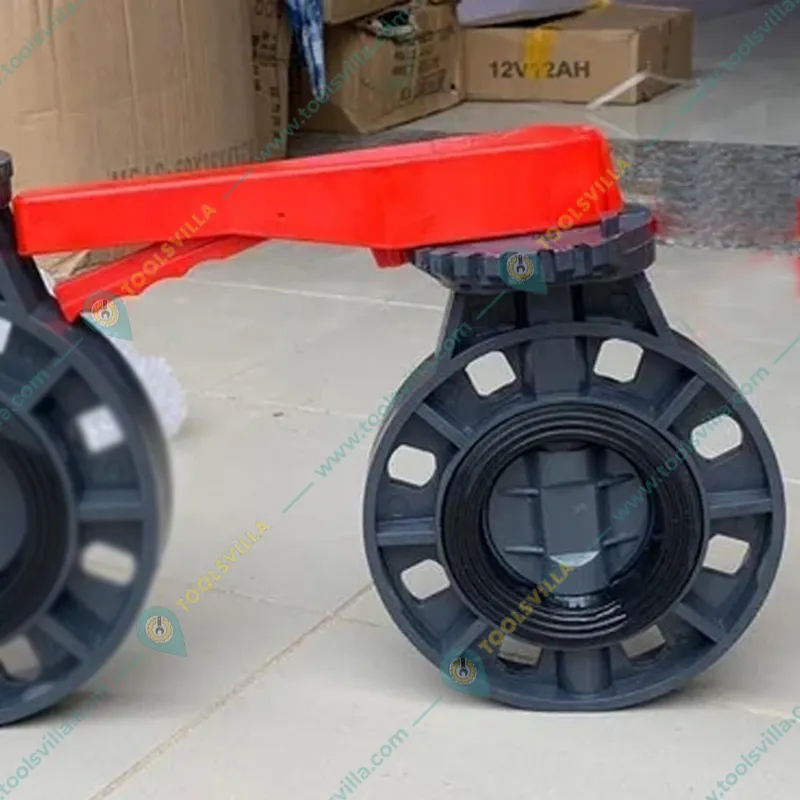 WaterSun 2 Inch PVC Butterfly Valve for Irrigation use,  water treatment, chemical processing
