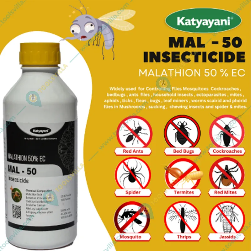 Katyayani Malathion 50 % EC – MAL50 Insecticide  for Agriculture and Horticulture(Pack-2 liters)