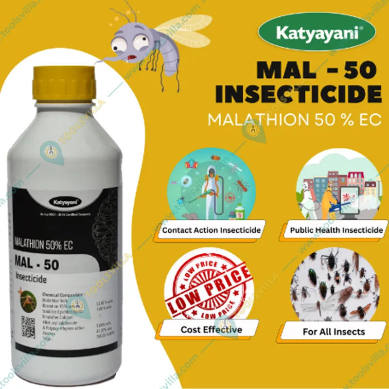 Katyayani Malathion 50 % EC – MAL50 Insecticide  for Agriculture and Horticulture(Pack-2 liters)