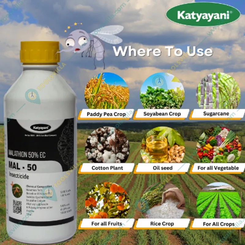 Katyayani Malathion 50 % EC – MAL50 Insecticide  for Agriculture and Horticulture(Pack-2 liters)