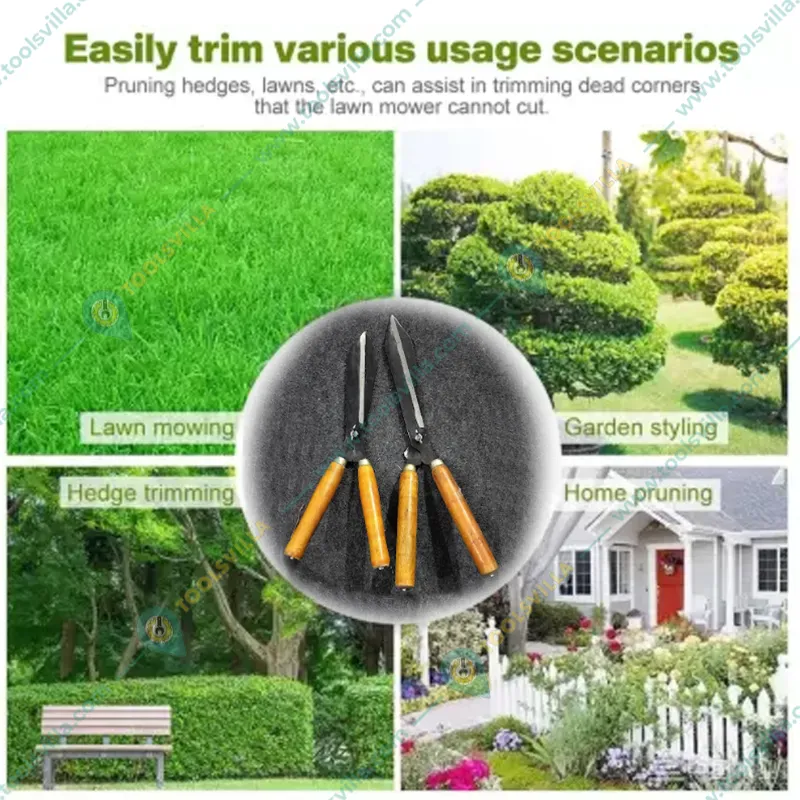AGT Garden Tools Combo Kit of a Pruning Saw and a Hedge Shear with 8 inch Blade | Used for Cutting, Sawing, Pruning
