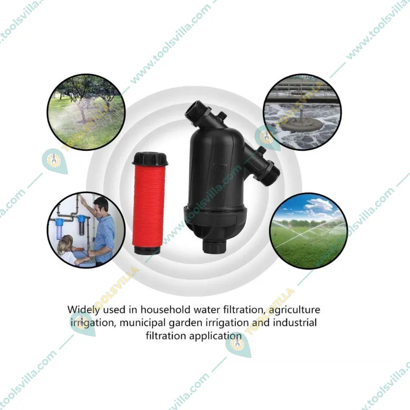 Water Tank 1 inch Y-type Disc Filter Tap Mount Water Filter with 32 mm Thread (Pack Of 2)