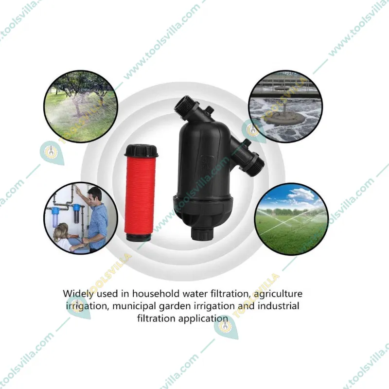 Water Tank 1 inch Y-type Disc Filter Tap Mount Water Filter with 32 mm Thread (Pack Of 2)