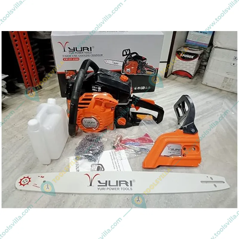 Yuri FORPARK 58-cc Petrol Chainsaw with 22 inch Guide Bar | Ideal for Landscaping, Wood Cutting, and Logging | FP-2200
