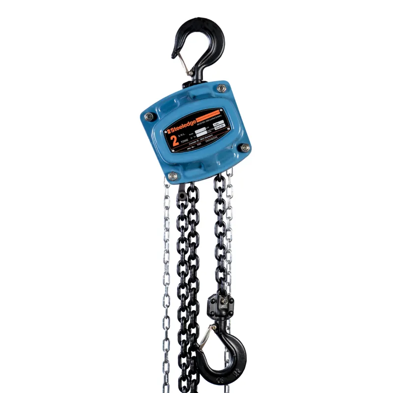 Steeledge (201) M3 2 Ton Single Fall Manual Chain Pulley Block With 3m Load Chain, 3m Hand Chain - 1 Year Warranty