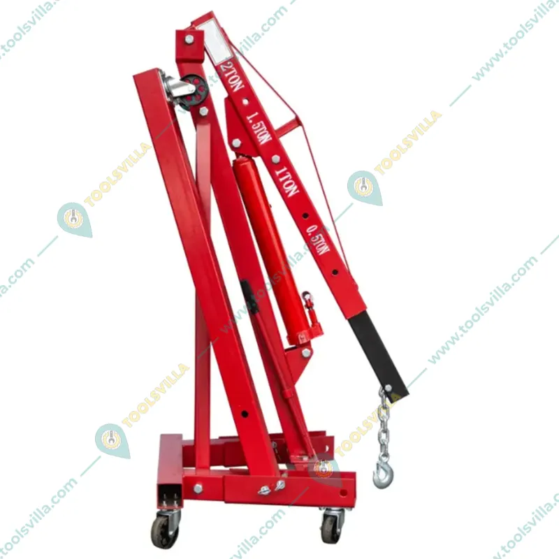 Zaafa 2 Ton Capacity Hydraulic Floor/Engine lifting Crane With 2000 mm Maximum Lifting Height (JC-2T)