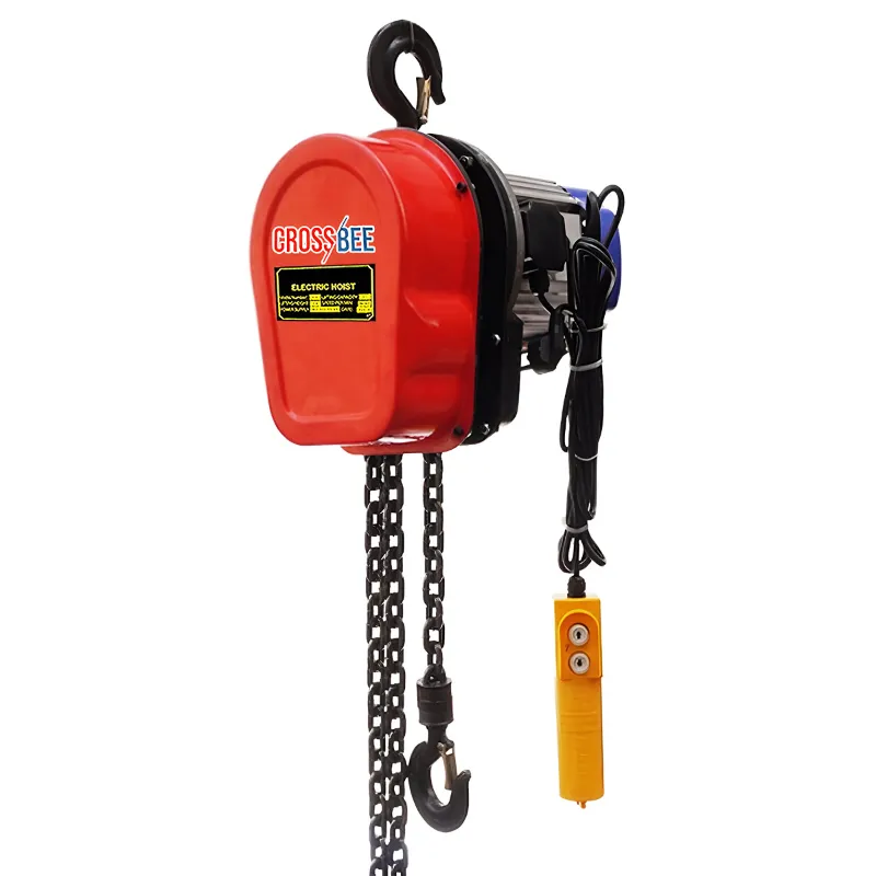 CROSSBEE 2 Ton Electric Chain Hoist With 3 Meter & 8 mm Load Chain, 3 Meter Standard Lift,Three Phase & Single Fall