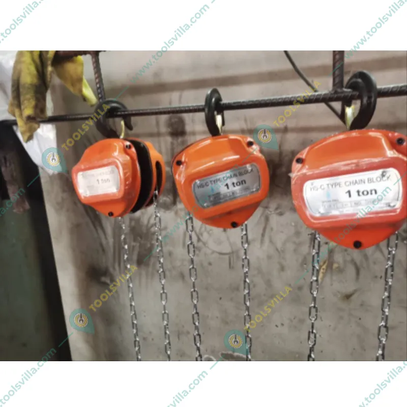 Power 1 Ton Chain Pulley Block, 3 meter Chain-3 m Standard Lift, 6 mm load chain-Single Fall