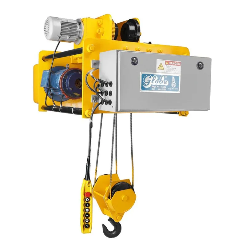 GLOBE 2 Ton 6 Meter AOE Type Electric Wire Rope Hoist With Electric Travelling Trolley And 12 Months Warranty (GWRH M1-84)