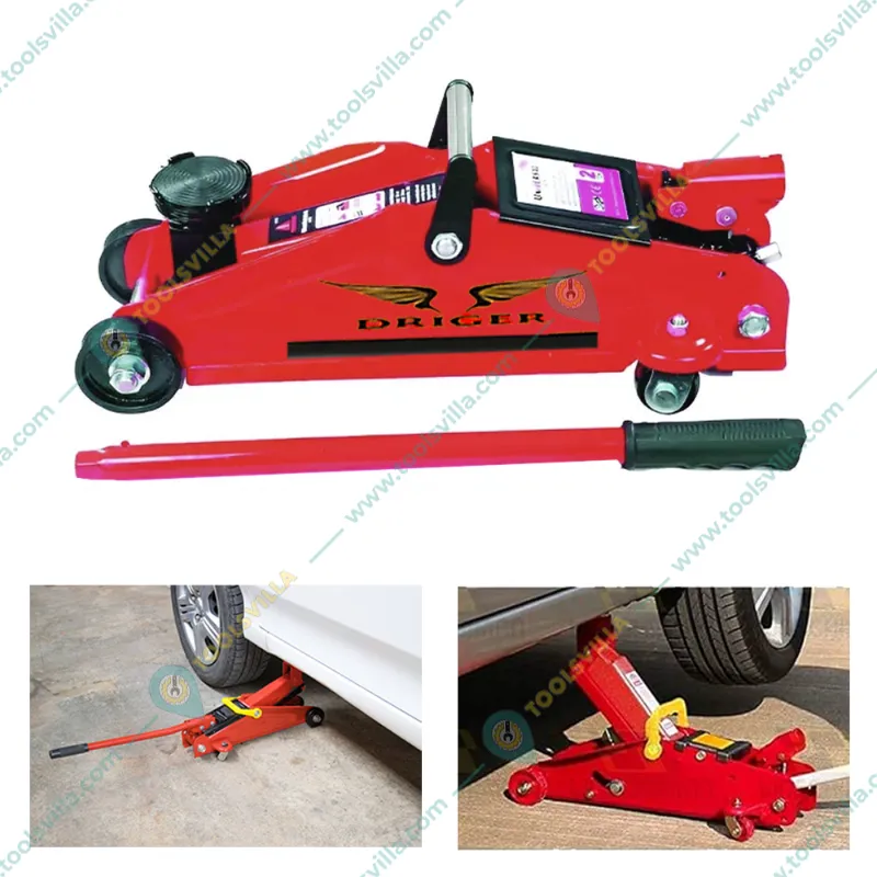 Driger 2 Ton Capacity Hydraulic Trolley Jack With Oil Seal Kit  for Hatchback Cars, Sedans - 320 mm Maximum Lifting Height