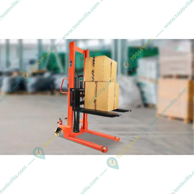 HT 2 Ton Hand & Foot Operated Manual Hydraulic Stacker With 1600 mm Maximum Lifting Height, Fork Size- (L x W) : 900 x 740 mm