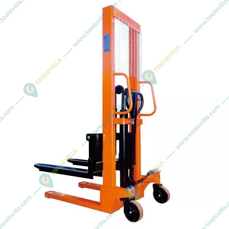 HT 2 Ton Hand & Foot Operated Manual Hydraulic Stacker With 1600 mm Maximum Lifting Height, Fork Size- (L x W) : 900 x 740 mm