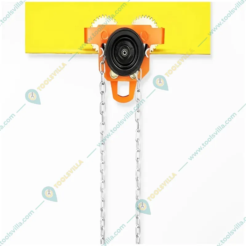 Globe 2 Ton Manual Monorail Travelling Trolley With 4.5 Meter & 5 mm Hand Chain- 12 Month Warranty