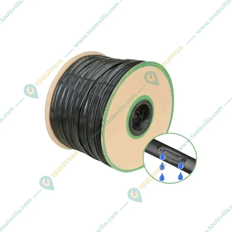 Vina 3000 feet Flat Inline Drip Pipe 16mm, 40cm Hole Spacing with 0.4mm Wall Thickness and 4LPM Water Discharge