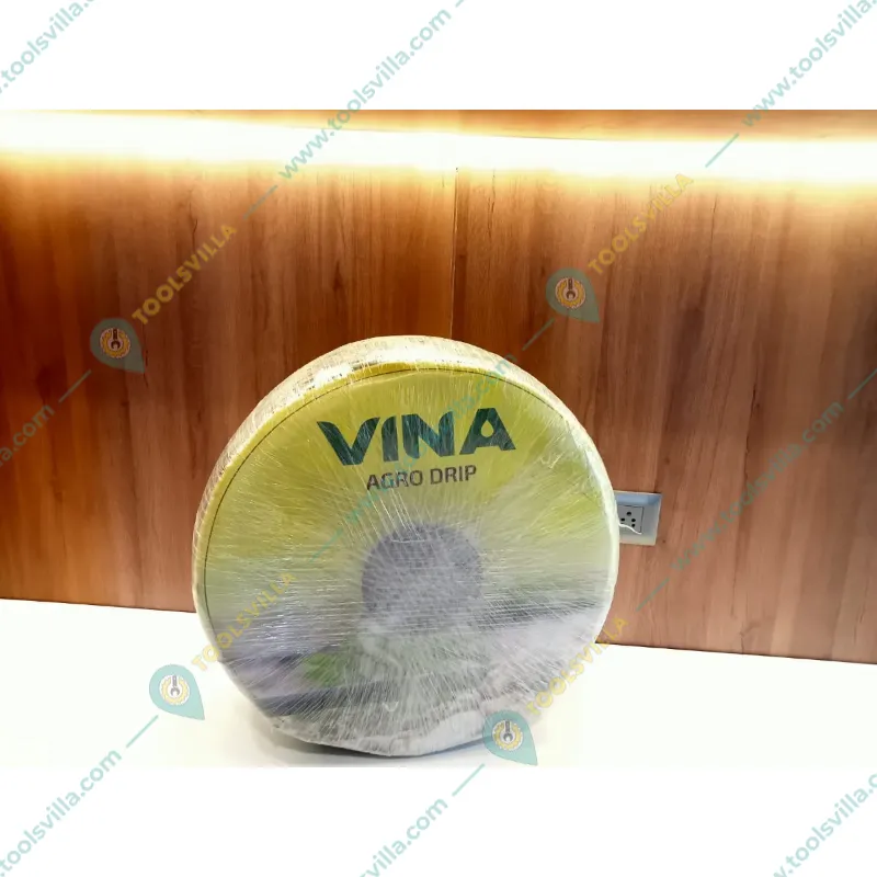 Vina 3000 feet Flat Inline Drip Pipe 16mm, 40cm Hole Spacing with 0.4mm Wall Thickness and 4LPM Water Discharge