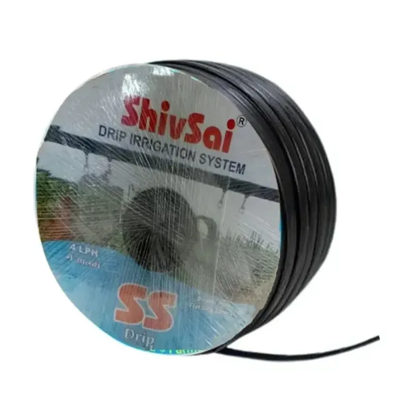 Shivsai 3000 feet Flat Inline Drip Pipe | 16 mm, 30 cm Hole Spacing with 0.35 mm Wall Thickness, 4 LPH Discharge Rate