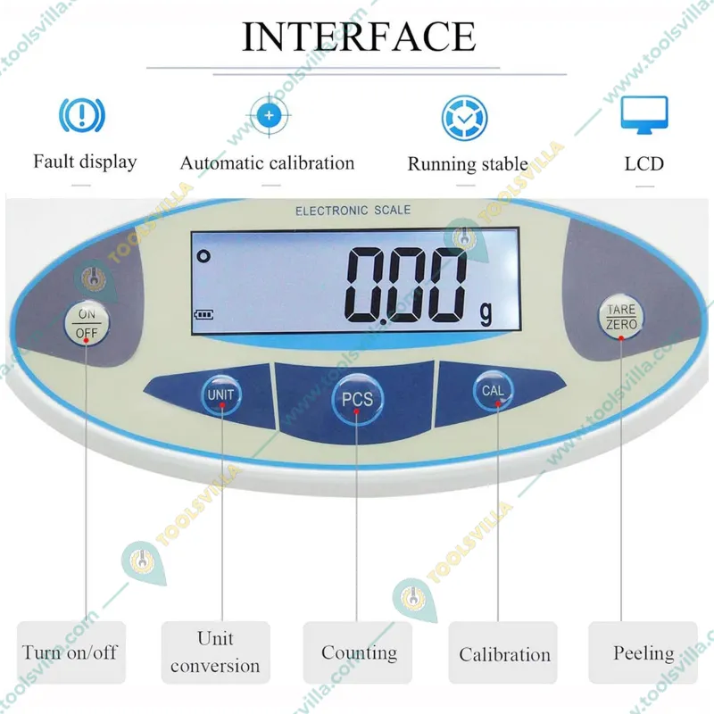 Oritek 150 mm 3000 g Capacity LCD Analytical Balance Weighing Scale with 1 Year Warranty