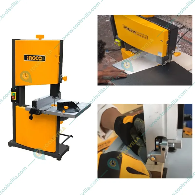 Ingco 300 mm x 300 mm Band Saw Machine,350 W With 80 mm Max. Cutting Depth (BAS3502)
