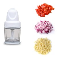 300W Electric Vegetable Chopper with 2 SS Blade Attachment
