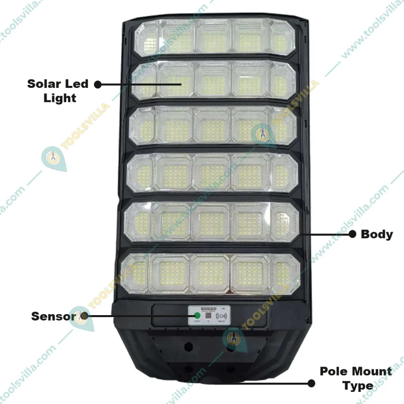 Gramstrong Solar 300W Motion Sensor Waterproof 732 LED Wall Street Light with Remote, 30Ah Battery (2 Year Warranty)