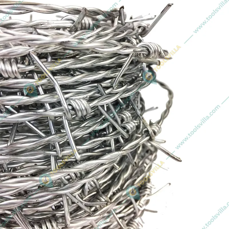 Premium Quality 300 Ft (91 Meters) Heavy Galvanized Barbed Wire Fence
