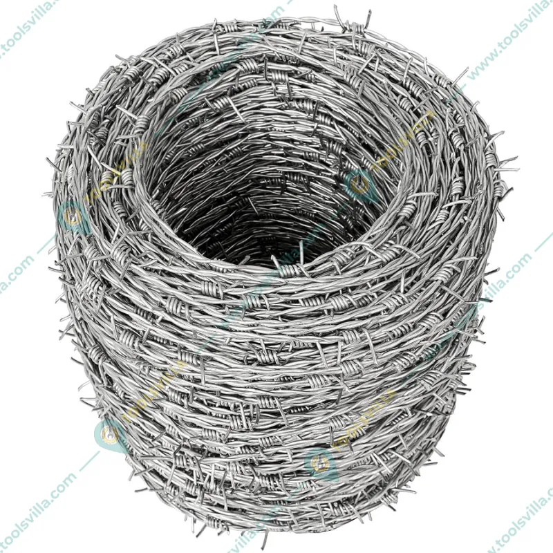 Premium Quality 300 Ft (91 Meters) Heavy Galvanized Barbed Wire Fence