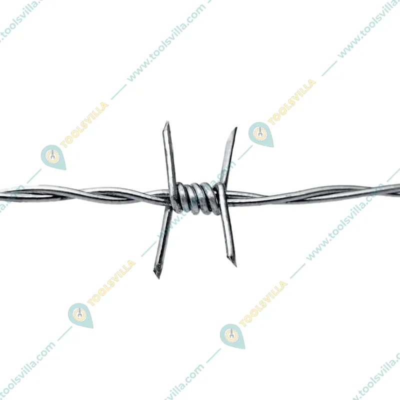 Premium Quality 300 Ft (91 Meters) Heavy Galvanized Barbed Wire Fence